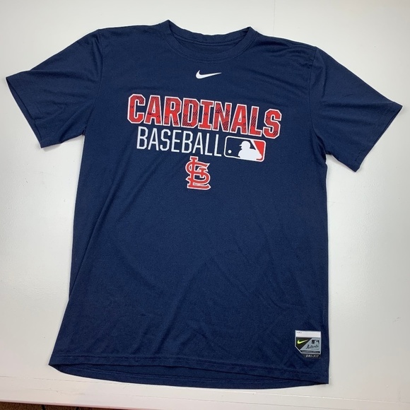 Nike Dri-Fit MLB Cardinals Baseball T-Shirt Men's Size Medium - Picture 1 of 6